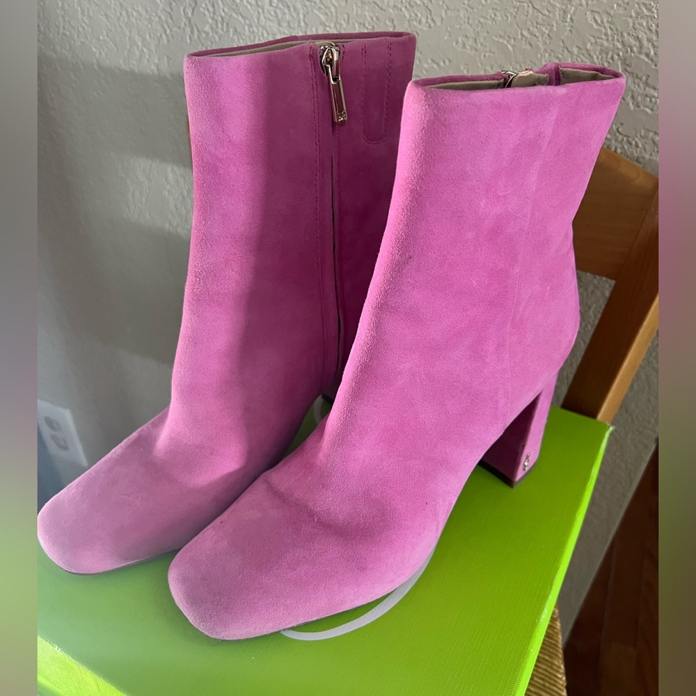 Sam Edelman Women’s Codie Fashion Boot, Pink Confetti Size 10 1/2 - Picture 3 of 12